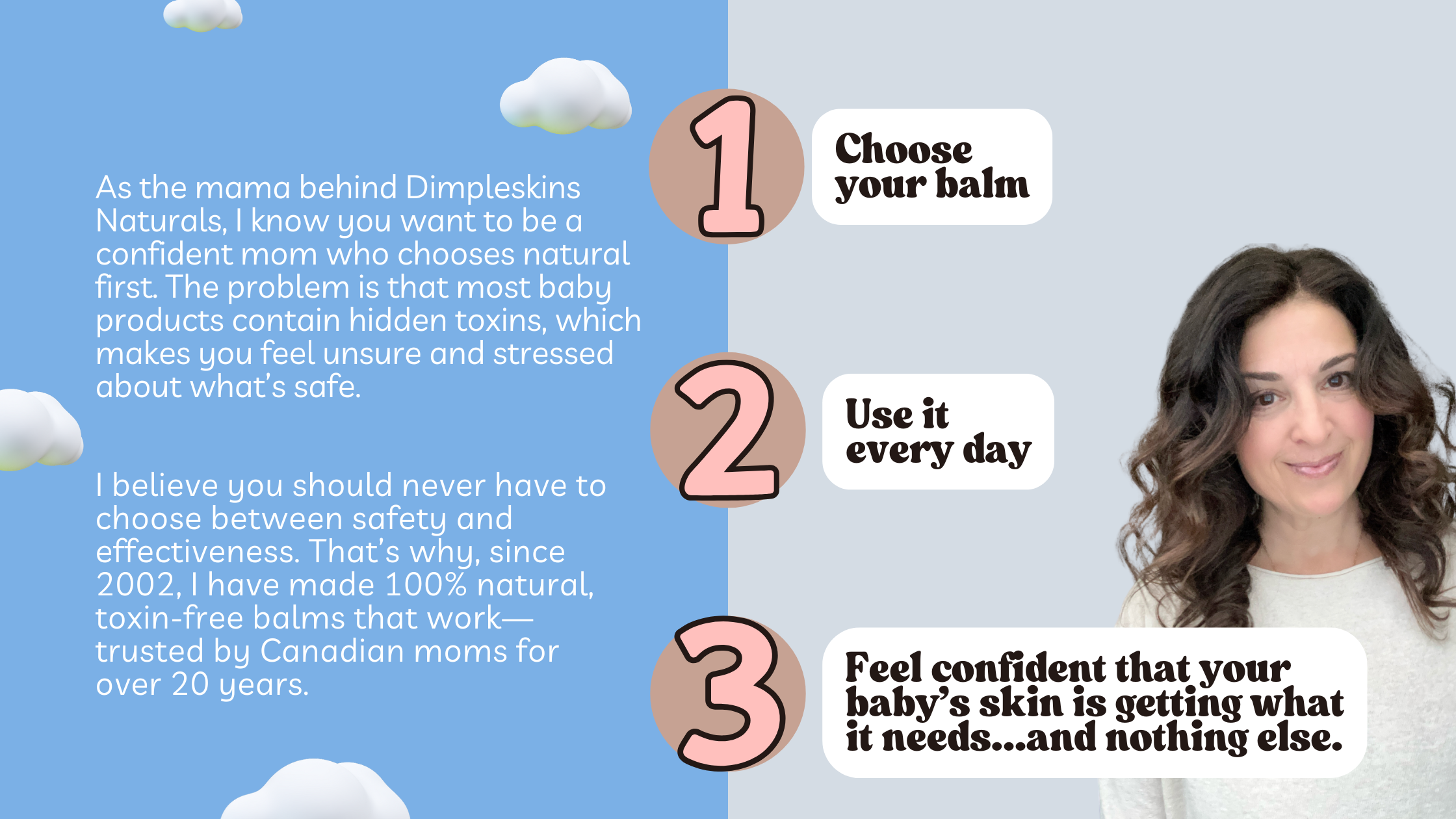 Choose Canada's line of natural baby care | Dimpleskins Naturals | Bum Bum Balm for diaper rash