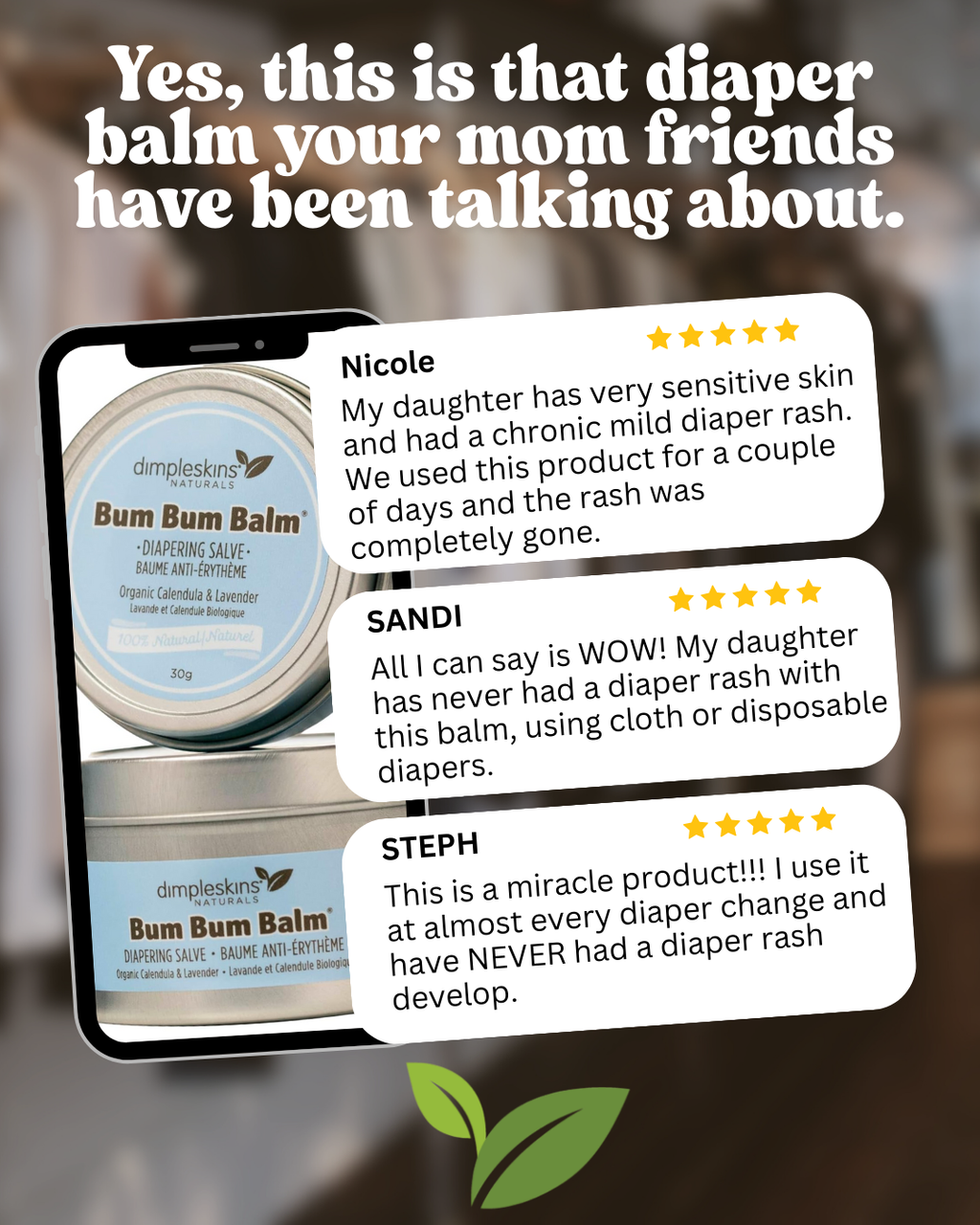 Bum Bum Balm Diapering Salve, 85g