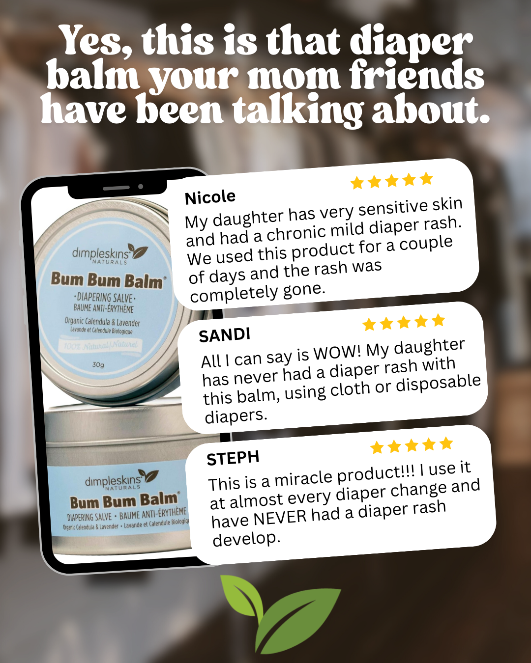 Bum Bum Balm Diapering Salve, 30g