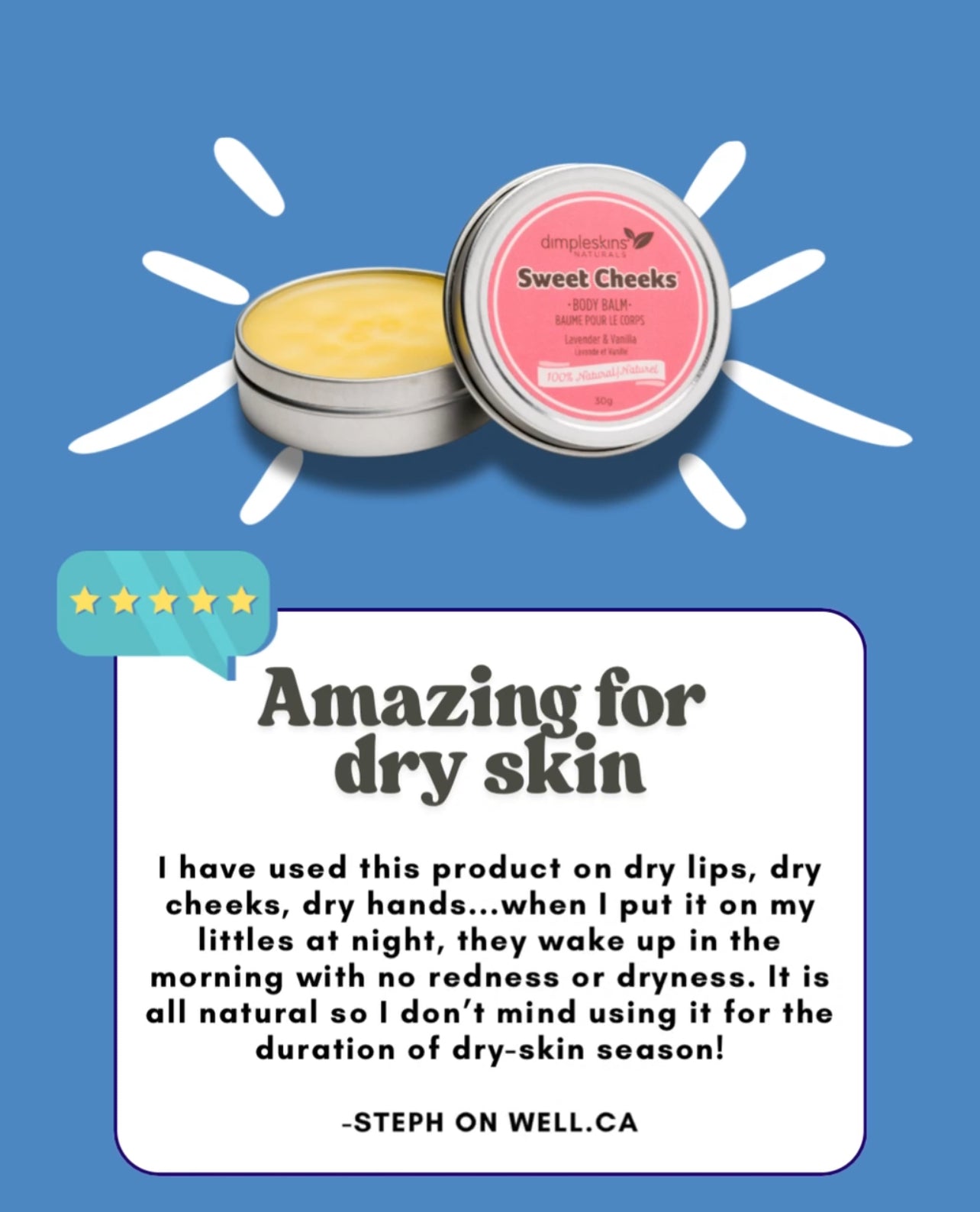 Sweet Cheeks Body Balm, 30g